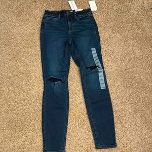 Rockstar super skinny high rise, size 2 in kids, color: navy blue